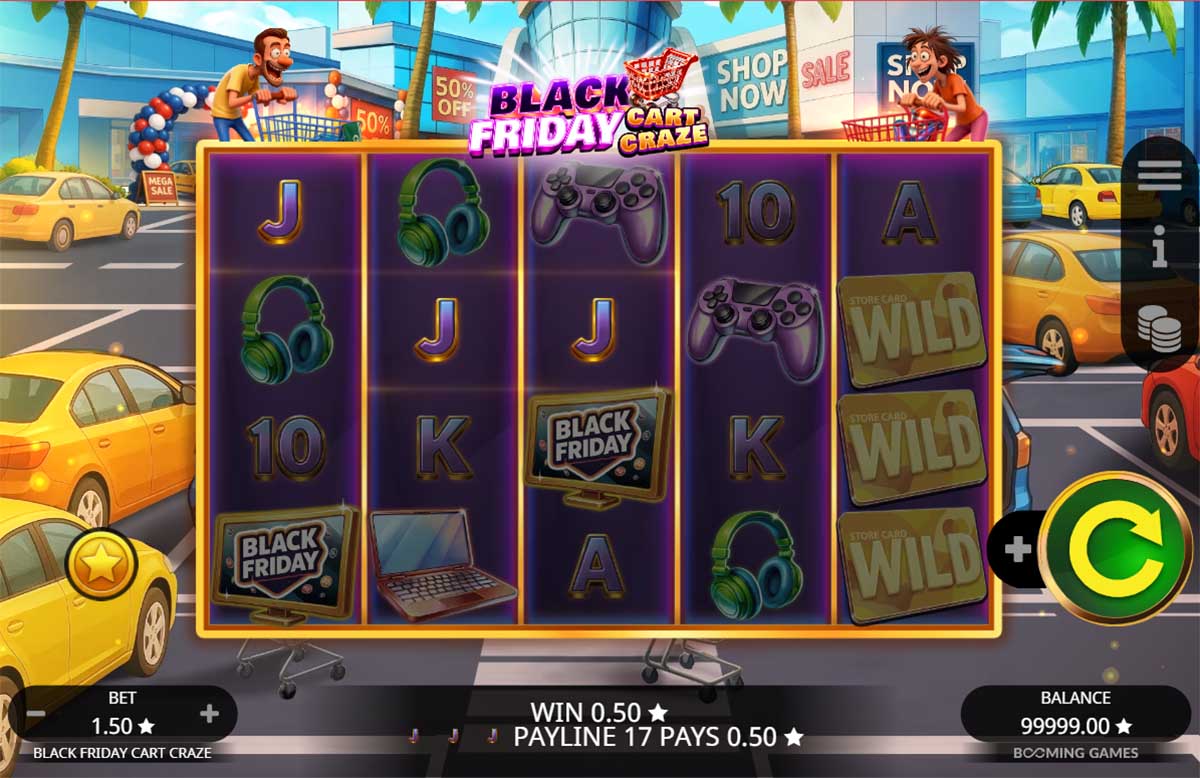 Black Friday Cart Craze slots game