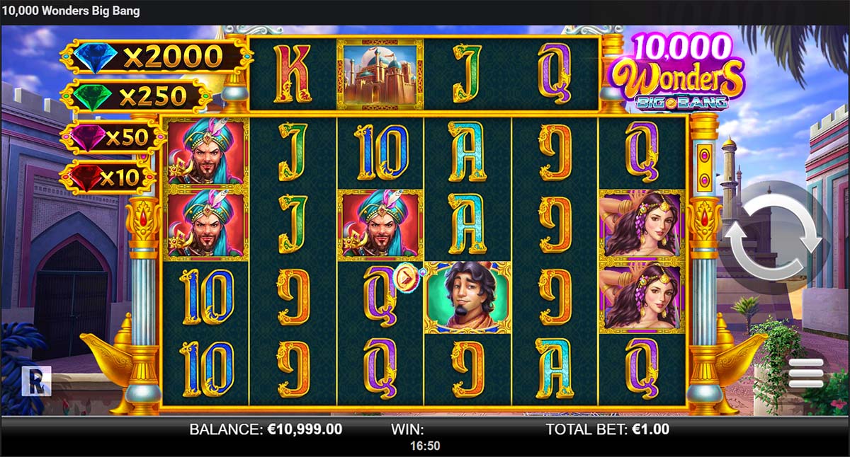Arabian fantasy slot with expanding reels
