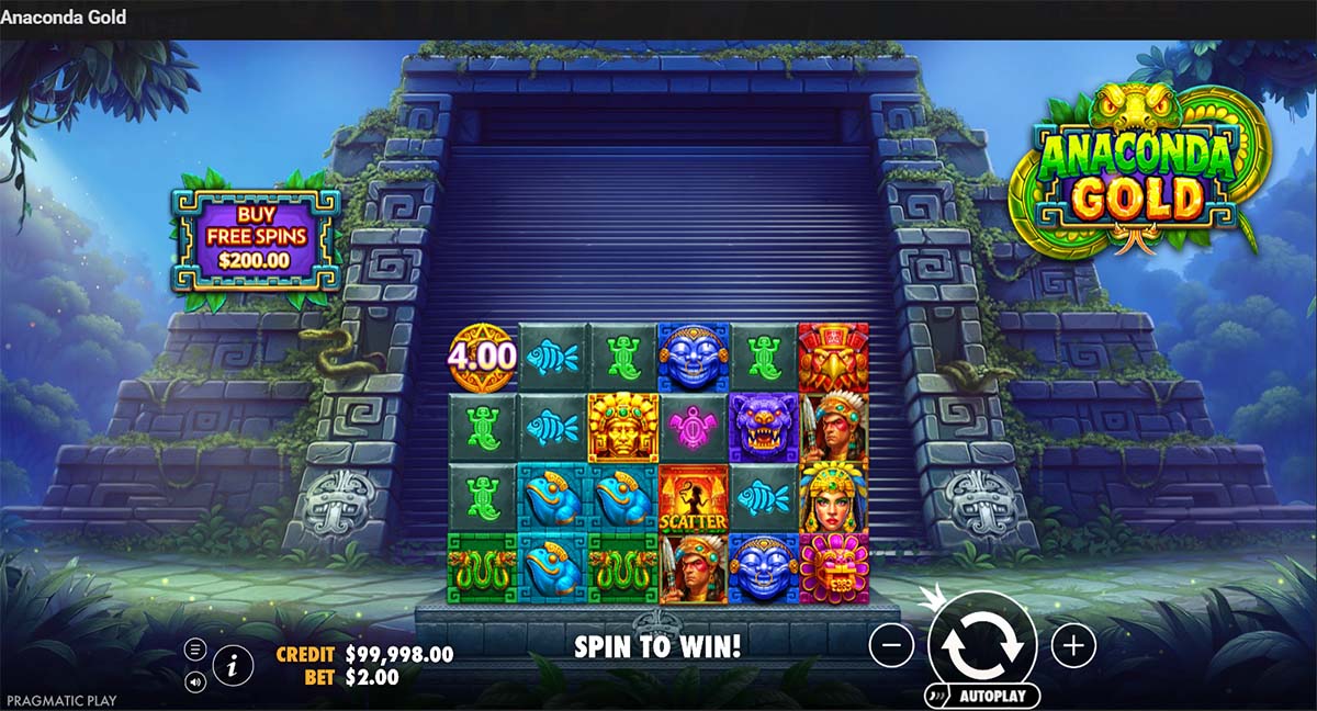 Jungle-themed adventure slot with temple reels