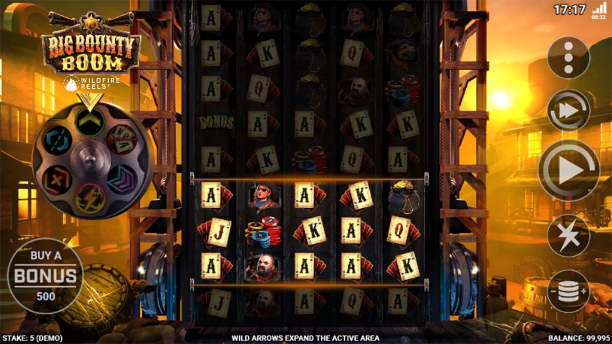 Wild West bounty slot with Wildfire Reels