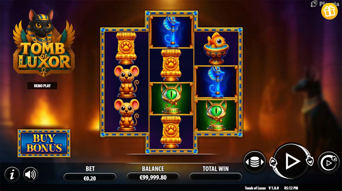 Egyptian-themed slot with expanding reels and ancient symbols