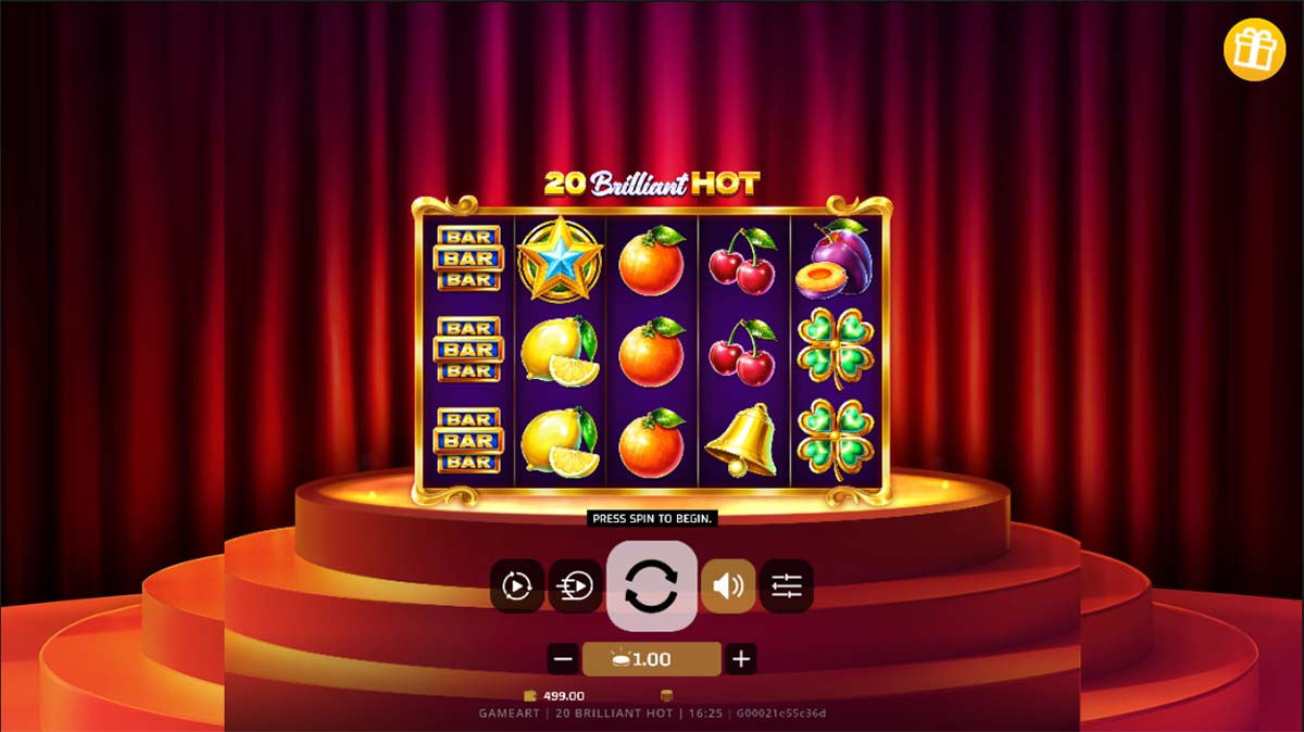20 Brilliant Hot slot with Gamble feature