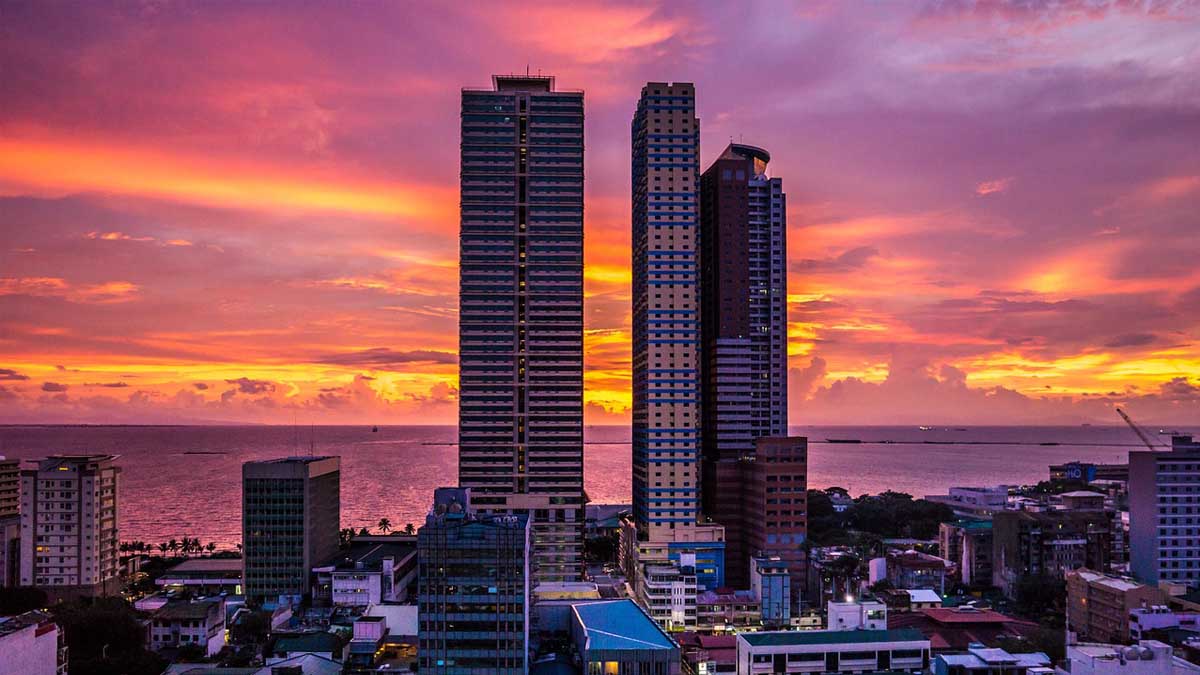 Manila skyline with iGaming-driven growth